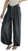 Bowknot Casual Tulip Wide Leg Pants -  