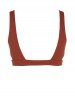 Ribbed Cut Out Bikini Top -  