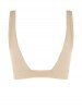 Ribbed Cut Out Bikini Top -  