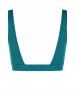 Ribbed Cut Out Bikini Top -  