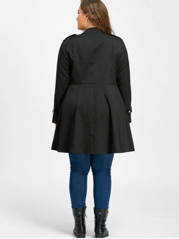 Plus size flare top coat