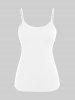 Plus Size Tie Dye Drawstring Short Sleeves Shirt and Cami Top Set -  