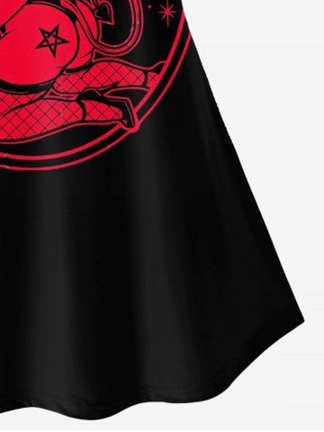 Gothic Raglan Sleeves Skulls Beauty Letters Printed Graphic Tee