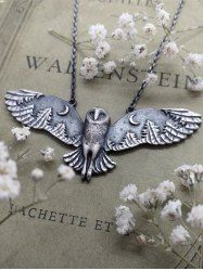 Owl Pendant Necklace -  