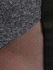 Plus Size Colorblock Mesh Panel Pocket Capri Pants -  