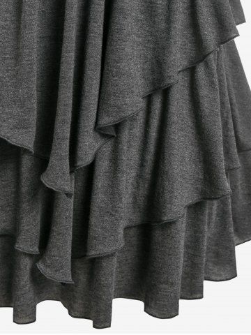 Plus Size Heart Buckle Layered Tank Top