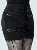 Jupe Moulante Gothique à Lacets à Œillets - Noir 4x | US 26-28