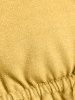 Haut de Bikini Métallique à Volants - Jaune S
