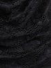 Plus Size Lace Panel Twist 2 in 1 Blonsou Mini Bodycon Dress -  