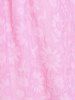 Haut Tunique Noué Texturé Panneau en Dentelle de Grande Taille - Rose clair 2X | US 18-20
