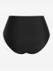 Plus Size Lace-up Ruffle Strappy Tankini Swimsuit -  