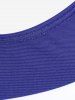 Plus Size Racerback Stripes Cinched Ruched Padded Skort Tankini Swimsuit -  