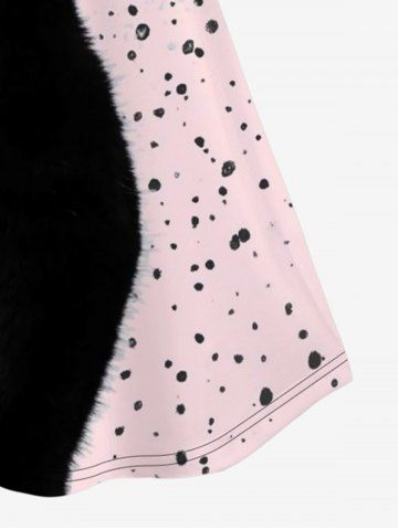 Plus Size Cat Butterfly Printed Tank Top (Adjustable Straps)
