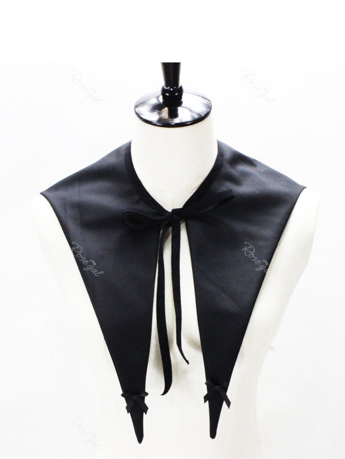 Sale Gothic Pointed Tie Bow Detachable Collar  
