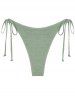 Tie Side Metallic Bikini Bottom -  