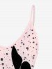 Plus Size Cat Butterfly Printed Tank Top (Adjustable Straps) -  