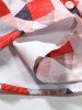 Chemise à Manches Courtes Motif Géométrique - Multi-A XL