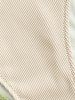 Textured Rib Two Tone O-ring Cheeky Bikini Swimwear -  