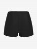 Plus Size 3D Sparkles Stars Printed Padded Boyleg Tankini Swimsuit -  
