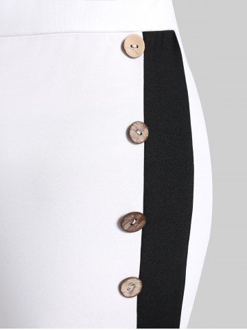 Keyhole Cold Shoulder Chains Tee and Pull On Flare Pants Plus Size Summer Outfit