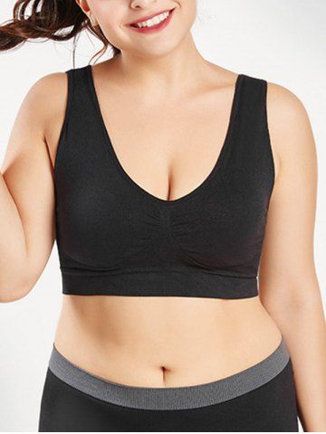 Sujetador Talla Extra Acolchada - BLACK - L