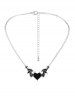 Vintage Devil Heart Necklace -  