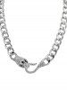 Gothic Vintage Snake Design Chunky Necklace -  