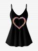 Gothic Clip Heart Print Cami Top -  