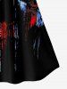 Gothic Patriotic American Flag Skull Print Cami Top (Adjustable Straps) -  