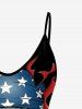 Gothic Patriotic American Flag Skull Print Cami Top -  