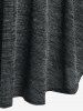 Plus Size Marled Pockets Knit Midi Dress - Gris Foncé 5x | US 30-32