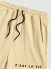Short à Lettre C'EST LA VIE PARIS à Cordon - café lumière S