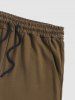 Letter C'EST LA VIE PARIS Graphic Printed Drawstring Shorts -  