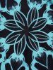 Flower Leaf Heart Print Ruffles Padded Halter Boyleg Swimsuit -  