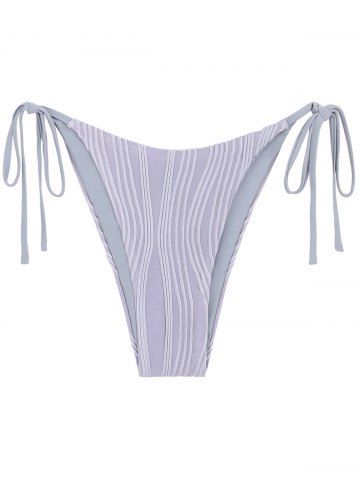 Bas de Bikini Côtelé Noué à Côté - PURPLE - M