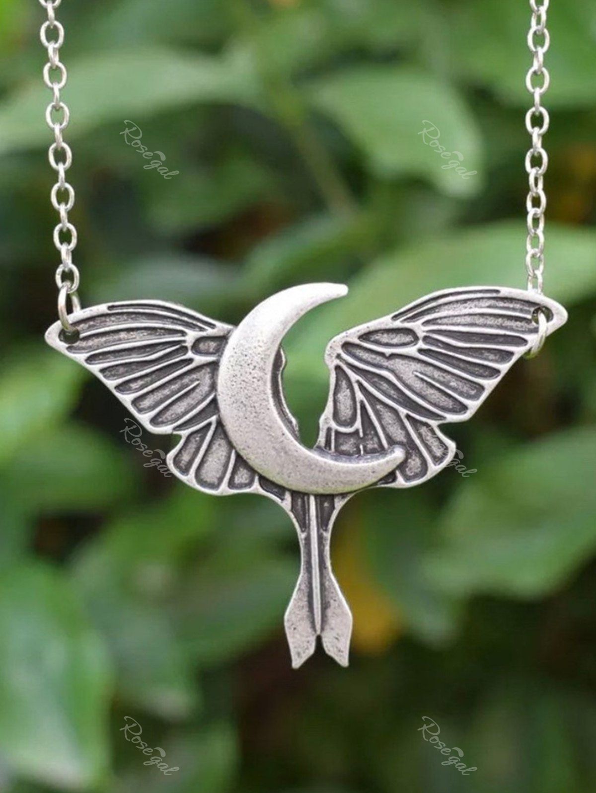 Shop Gothic Moon Moth Necklace  