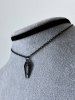 Gothic Coffin Layered Pendant Necklace -  
