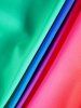 Colorful Rainbow Print Crossover Padded Boyleg Tankini Swimsuit -  