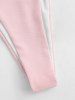 Ribbed Cross Bicolor Halter Bikini Swimwear -  