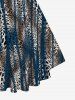 Leopard Printed Crisscross Tee and Capri Jeggings Plus Size Outfits -  
