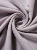 Plus Size Solid Color Long Sleeve Cinched Curve T-shirt -  