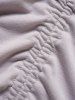 Plus Size Solid Color Long Sleeve Cinched Curve T-shirt -  