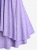 Plus Size Ruched Layered Rings Tank Top -  
