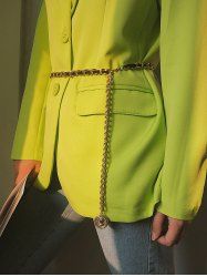 Vintage Portrait Chain Fleece Waist Chain -  