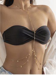 Star Tassel Beach Bikini Layered Body Chain -  