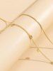 2Pcs Sequin Decor Waist Chain -  