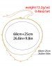 2Pcs Sequin Decor Waist Chain -  