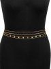 4Pcs Heart Rhinestone Decor Multilayer Waist Chain -  