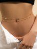 2Pcs Hip-Hop Minimalist Double Waist Chain -  