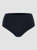 Floral Print Crossover Padded High Waist Tankini Swimsuit -  